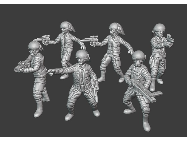 flotta soldati stella guerre legione scala mcanultyminiatures 3D print model - Mito3D