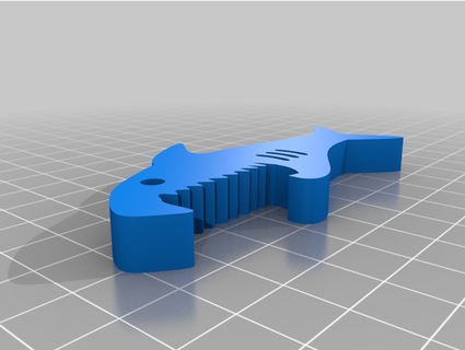 shark bottle opener keychain terminator775 3d print model - Mito3D