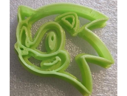 sonic hedgehog cookie cutter seagull08 3d print model - Mito3D