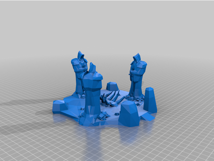 altar storms - terrain fantasy jimjimjimmyjim 3d print model - Mito3D