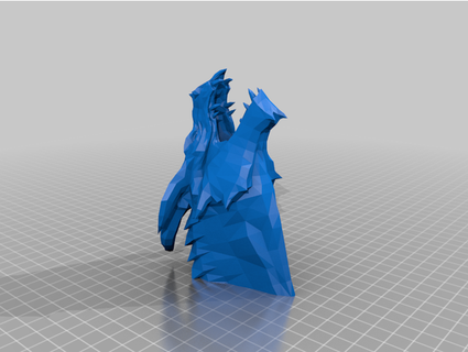 dragon head muzzle nerf cloudyj84 3d print model - Mito3D
