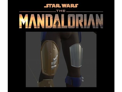 mandalorian thigh armour season 1 forge master 3d print model - Mito3D