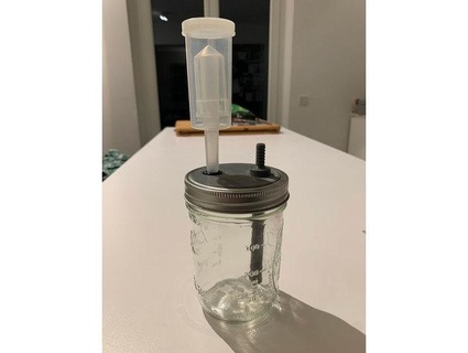 mason jar blow lid joergp 3d print model - Mito3D