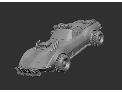 gaslands apocalypse series 4 71 corvette rkxone 3d print model - Mito3D