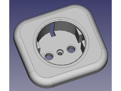 steckdose typ f plug socket florenzw 3d print model - Mito3D