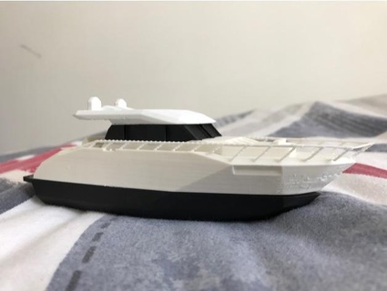 yacht - snaps together carsnstuff 3d print model - Mito3D