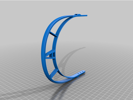 face shield open rubber band jtl sandpit 3d print model - Mito3D