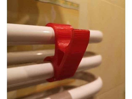 bathroom radiator towel hook zibisoft 3d print model - Mito3D