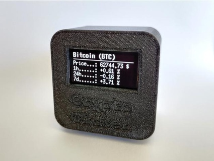 crypto ticker - cryptocurrency price display philipphee 3d print model - Mito3D