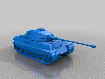 König Tiger Yorebos 3d print model - Mito3D