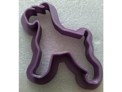 schnauzer chien biscuit coupeur seagull08 3d print model - Mito3D