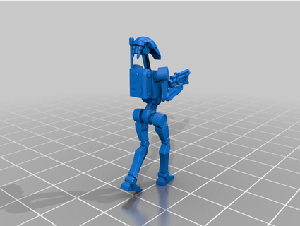 droïdes combat Wayne peters 3d print model - Mito3D