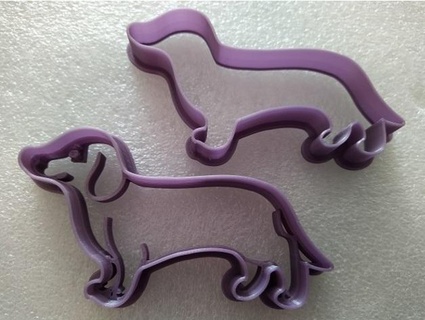dachshund dog cookie cutter seagull08 3d print model - Mito3D
