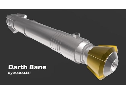darth bane's lightsaber mastaj3di 3d print model - Mito3D