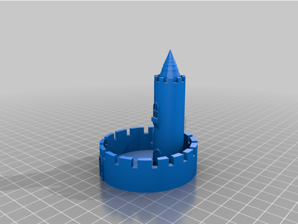 pequeño castillo ben acebo pequeño Reino frotado 3d print model - Mito3D