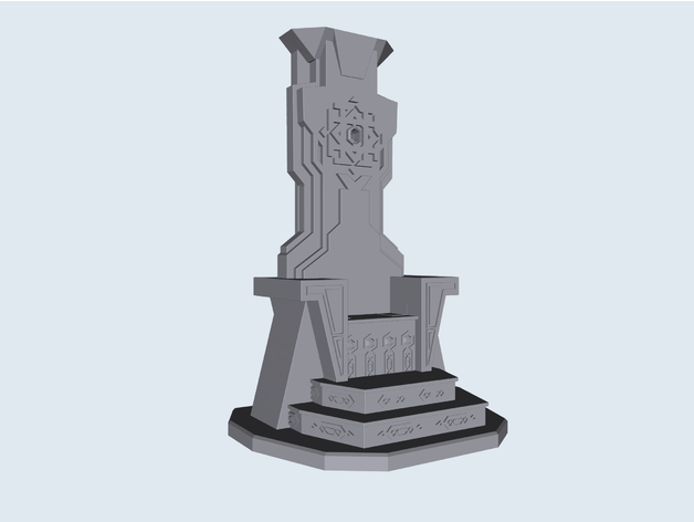 trono Erebor asimsaks 3D print model - Mito3D