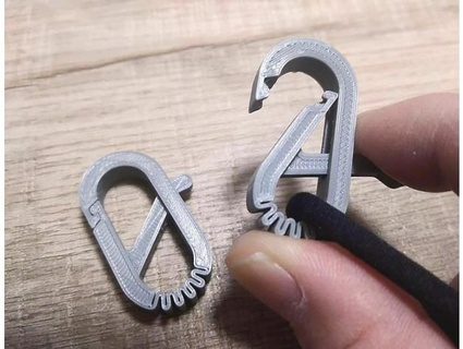 carabiner kazooo 3d print model - Mito3D