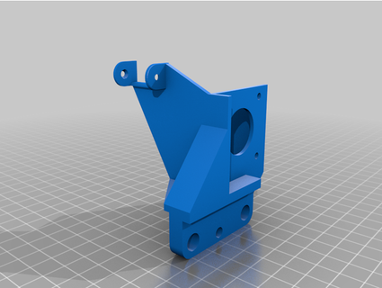 dual gear direct drive extruder mount cable chain attachment ender 5 plus sgtmcbiscuits 3d print model - Mito3D