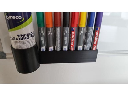 whiteboard marker & cleaner holder mortisaga 3d print model - Mito3D