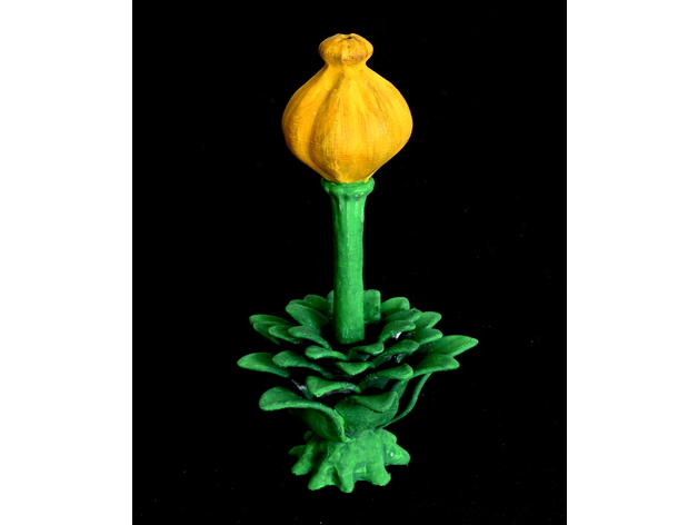 alien flower tall petal3d 3D print model - Mito3D