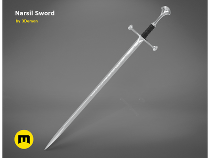 narsil sword 3d-mon 3d print model - Mito3D
