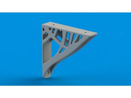 shelf bracket topology optimised saildiver 3d print model - Mito3D