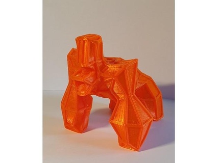 Gorilla niedrig poly snergnik 3d print model - Mito3D