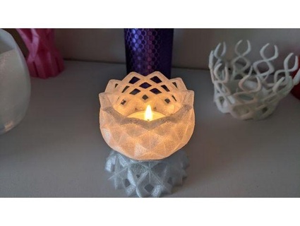 galenbrook tea candle holder quarkhaven 3d print model - Mito3D