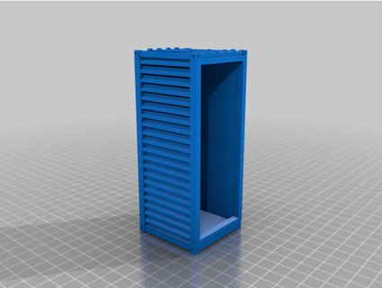 shipping container fixed side wall jimmykins 3d print model - Mito3D