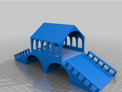 l1t1 - covered bridge srrowe 3d print model - Mito3D