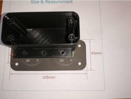 dual volt meter case ramseymarka 3d print model - Mito3D