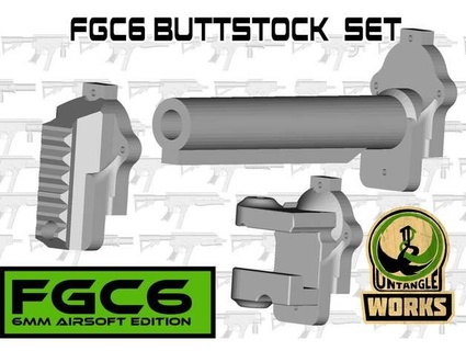 fgc6 buttstock Ayarlamak çözmek 3d print model - Mito3D