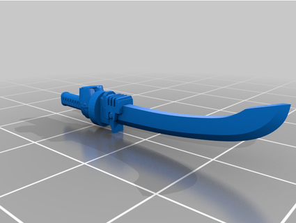 espacio mongol espada hodlum 3d print model - Mito3D
