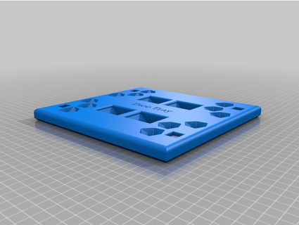 mtg multiplayer edh dice tray 0kazaki101 3d print model - Mito3D