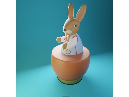 easter bunny robert giant eggv2 alexstormnd 3d print model - Mito3D