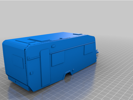 camper azur deslizador red 3d print model - Mito3D