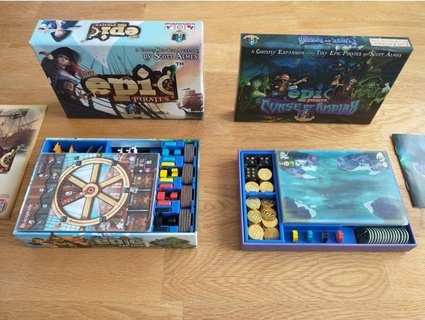minuscolo epico pirati gioco tavolo scatola inserti pu1p 3d print model - Mito3D