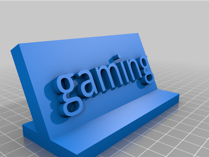 gaming plate lsaspace 3d print model - Mito3D
