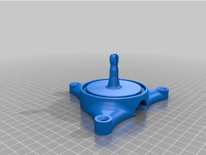 universal spool holder - screw-down base nermish 3d print model - Mito3D