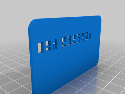 3d impresión negocio tarjeta apego 3d print model - Mito3D