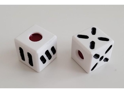 designer six sided dice mechanic403 3d print model - Mito3D