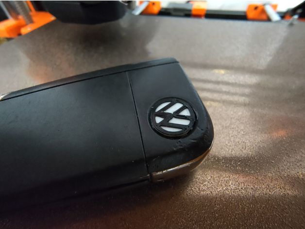 10mm vw logo llave guidoh 3D print model - Mito3D