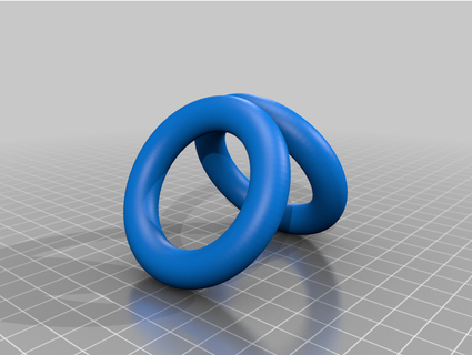 rolly rings caret 3d print model - Mito3D