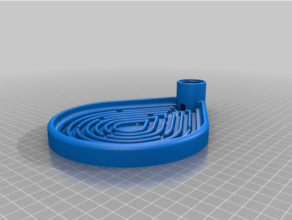 zierlich Untertasse Bewässerung 3d print model - Mito3D