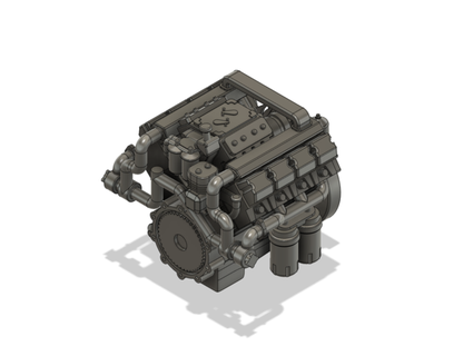 diesel engine v8 turbo vorobej72 3d print model - Mito3D