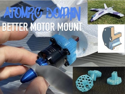atomrc Delfin Motor montieren t4obrien 3d print model - Mito3D