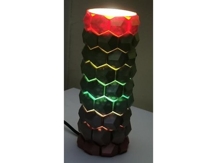 lamp 3d cube rainbow zap89100 3d print model - Mito3D