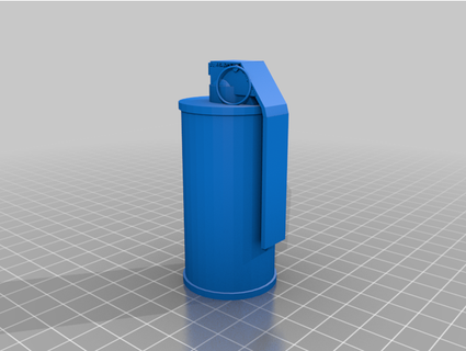 fumée grenade dribblé 3d print model - Mito3D