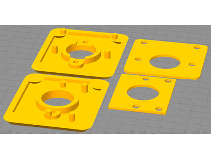 virtual pinball coin door button adapters kook 3d print model - Mito3D