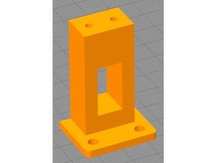 virtual pinball service button mounting block kook 3d print model - Mito3D